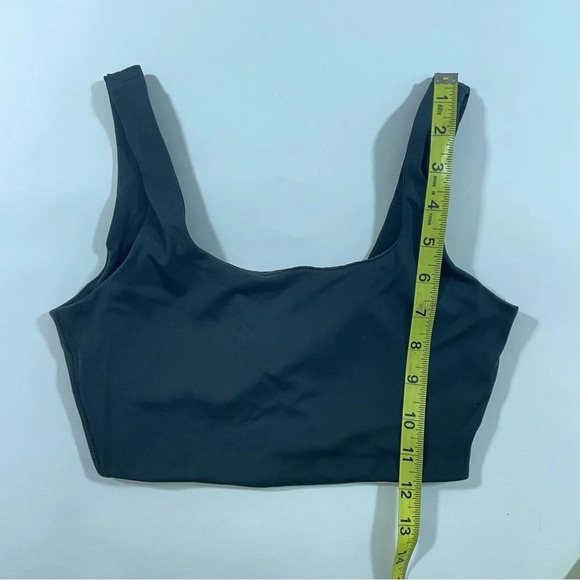 NWOT Madewell MWL Flex Square Neck Sports Bra Black ND875 - Picture 8 of 8